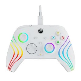 PDP PER0708056070250 Gamepad Afterglow Wave Con Cable Blanco Compatible con PC y Xbox