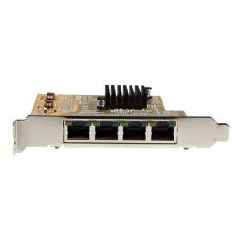 StarTech Tarjeta Adaptador de Red PCI Express 4 Puertos RJ45 Gigabit Ethernet 1000Base-T para Servidores y Estaciones de Trabajo