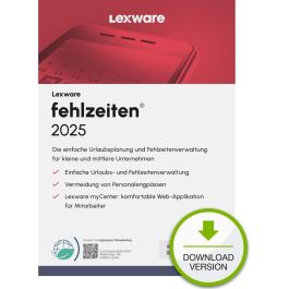 Lexware Fehlzeiten 2025 ABO - 1 Device ESD-Download Precio: 200.49999959. SKU: B1B9BPJR7R