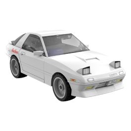 DEQUBE Mazda RX-7 FC Blanco 66 Pcs C55016W – Coche de juguete de construcción manual con licencia Initial D y Toyota para +8 años