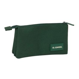 Safta Portatodo Triple El Ganso Basics Green 22x12x3 cm