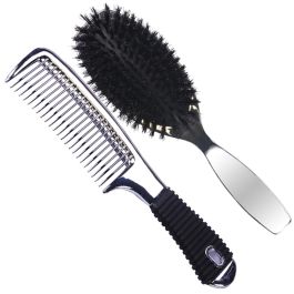 Eurostil Metalizado set cepillo + peine Precio: 4.49999968. SKU: SLC-72847