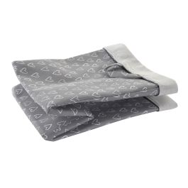 DKD Home Decor Cesta Basicos Gris Blanco 30 x 45 x 30 cm (6 Unidades)