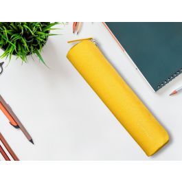 Estuche Portatodo Liderpapel Slim Cilindrico 220x45 mm Amarillo