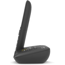 Gigaset C575A Teléfono Inalámbrico DECT Negro con Contestador Automático, Pantalla TFT a Color, Manos Libres y Agenda 200 Contactos