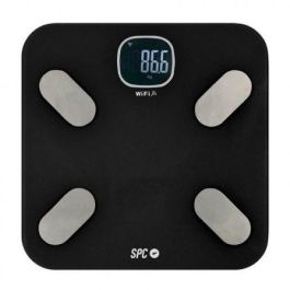 BÁSCULA DE ANÁLISIS CORPORAL INTELIGENTE WiFi ATENEA FIT NEGRA - MONITORIZACIÓN MÁS DE 15 PARÁMETROS MEDICIÓN - GENERACIÓN ESTADÍSTICAS Y GRÁFICOS