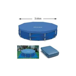 Intex Cubrepiscinas redondo para piscinas Metal Frame de Ø 366 cm - Lona PVC y PE