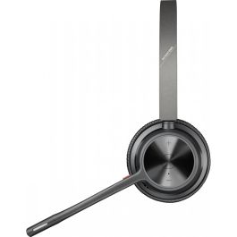 Poly 77Z31AA Auriculares Inalámbricos Voyager 4320 con Adaptador BT700, Base de Carga y Micrófono. Bluetooth. 24h Autonomía, Alcance 50m. Negro