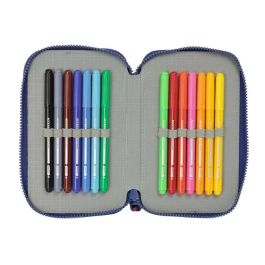 Plumier Doble Harry Potter Captain Azul marino 12.5 x 19.5 x 4 cm Plumier Doble 29 Piezas