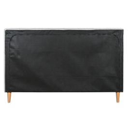 DKD Home Decor Cama Urban Gris Claro 219 x 104 x 170 cm para colchón de 150x200 - Poliéster y Madera