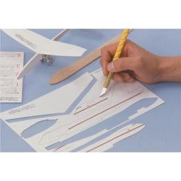 Cúter artístico ak-1/5b con forma de lápiz y 5 cuchillas tipo kb Cúter artístico ak-1/5b con forma de lápiz y 5 cuchillas tipo kb
