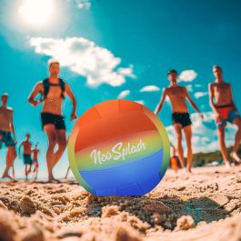 Balón de Voleibol Aktive Neo Splash Multicolor Neopreno (24 Unidades)