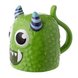 PUCKATOR Taza 3D Monstruo Monstarz Verde 550ml Ceramica