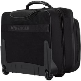 Wenger Legacy Black Series - Maleta con Ruedas para Portátil 15.6 pulgadas con Bolsillo para Tablet, Negra
