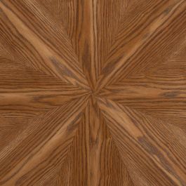 Mesa Comedor Natural-Negro Dm-Metal 100 X 100 X 76 cm