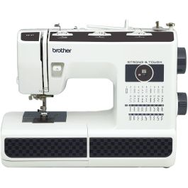Brother HF37 Máquina de Coser Semiautomática Strong & Tough, 37 Puntadas, 800 ppm, Negro/Blanco