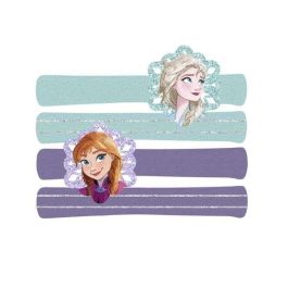 Accesorios pelo coletero 4 piezas frozen 6.5 x 12.5 x 0.1 cm