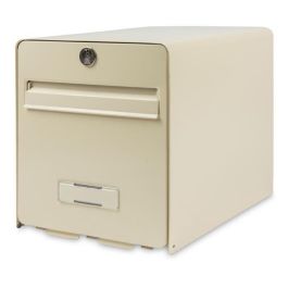 BURG WACHTER Buzón de favor en acero galvanizado - 1 puerta - Beige BURG WACHTER Buzón de favor en acero galvanizado - 1 puerta - Beige