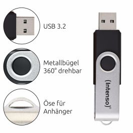 Memoria USB INTENSO Office Line 128 GB Negro