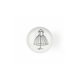 Rei e817 - Blister con 4 pomos redondos para mueble en porcelana acabado ilustrado, Ø40mm Rei e817 - Blister con 4 pomos redondos para mueble en porcelana acabado ilustrado, Ø40mm