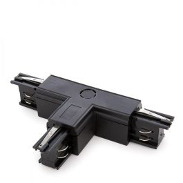 Conector T Carril Trifásico Negro Conector T Carril Trifásico Negro