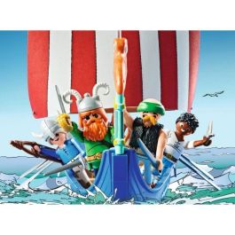 Playmobil Barco Pirata Astérix – Juguete para niños a partir de 3 años, incluye figuras y accesorios, ideal para aventuras