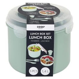 Cook Concept Fiambrera Take Away Cilíndrica con Cubiertos 1.4 L Colores Surtidos Precio: 4.58999948. SKU: B1F7N9GGPZ