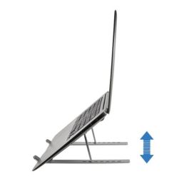 Conceptronic Soporte Base Refrigeración Portátil, Ajuste de Altura, Aleación de Aluminio, para Portátiles Hasta 15.6"