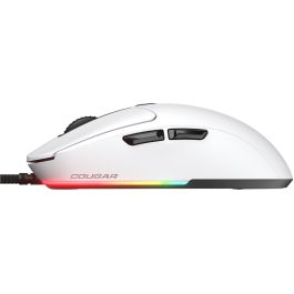 COUGAR Minos NEO Ratón Gaming Ambidextro, Óptico USB Tipo A, 6200 DPI, 6 Botones, Iluminación RGB, Blanco