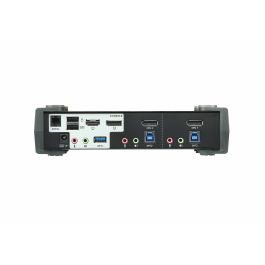 ATEN CS1922M Switch KVM USB 3.0 2 Puertos DisplayPort 4K MST conmutador de video (cables incluidos)