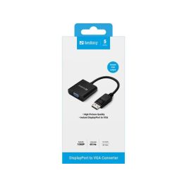 Sandberg Adaptador DisplayPort a VGA para Conectar Monitor