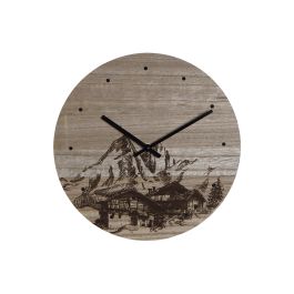 DKD Home Decor Reloj de Pared a Pilas Alpino con Diseño de Montaña en MDF, Color Negro, 30 x 1.5 x 30 cm Precio: 6.11292. SKU: S3014896