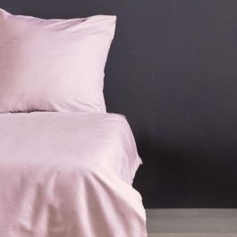 Juego de cama ASI8684282601722 - 1 funda nórdica 220x240 cm + 2 fundas de almohada 60x60 cm - 100% algodón satén Rosa