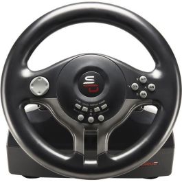 Subsonic Volante de Conducción Universal Cableado con Pedales y Paletas 180° Compatible Switch, PS4, Xbox One, PC