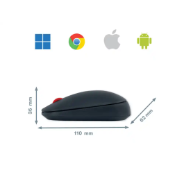 Raton Leitz Optico Inalambrico Dual Cosy Gris