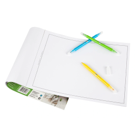 Liderpapel Bloc Dibujo Lineal 230x325mm 20 Hojas 130 gr/m2 Con Recuadro