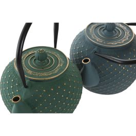 Tetera Oriental DKD Home Decor Verde Azul 14 x 21 x 17.5 cm (2 Unidades) Tetera Oriental DKD Home Decor Verde Azul 14 x 21 x 17.5 cm (2 Unidades)