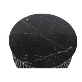 Mesa auxiliar DKD Home Decor Negro Mármol 90 x 90 x 45 cm Madera de mango Precio: 385.49999961. SKU: B15EM8EZTX