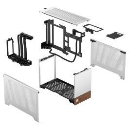 Fractal Design Terra Plata Caja PC SFF Mini-ITX Aluminio 7.7 cm