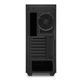 SHARKOON LIT 200 Caja Midi-Tower PC Negra con Iluminación RGB Azul, Verde, Rojo ATX, micro ATX, Mini-ITX
