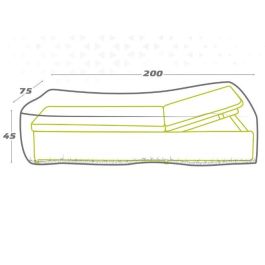 Funda Protectora Aktive 200 x 45 x 75 cm (6 Unidades)