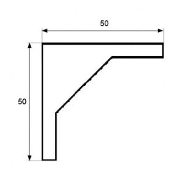 Micel AN03 Escuadra Super Blanca 50 x 50 mm