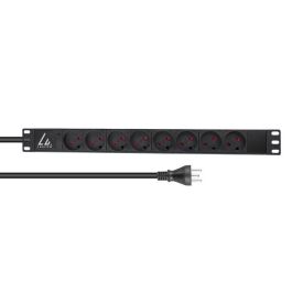Lanview 19'' rack mount power strip, 2m, 13A with 8 x danish type K socket Precio: 32.49999984. SKU: B17LLNFVC5