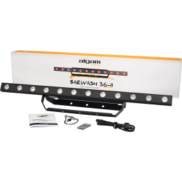 Algamlight Barwash36-Ii Barra Luces Led 12x3W para Fiestas y Actuaciones RGB Versátil