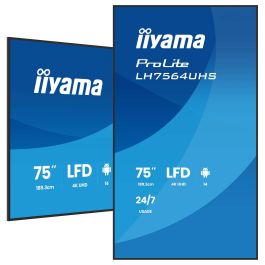 iiyama 75" UHD 3840x2160 VA DLED Panel 500cd/m² 24/7 Landscape and Portrait Precio: 1437.69000034. SKU: B1FT99YEA4