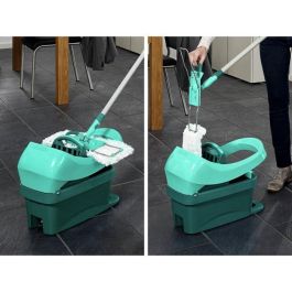Leifheit Cubo de Fregar Profi con Sistema de Escurrido Giratorio, Ruedas y Asa de Transporte - Accionamiento por Pedal Leifheit Cubo de Fregar Profi con Sistema de Escurrido Giratorio, Ruedas y Asa de Transporte - Accionamiento por Pedal