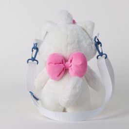 Cerdá Bolso Disney de Peluche con diseño de Personaje, Blanco, 14 x 28 x 11 cm