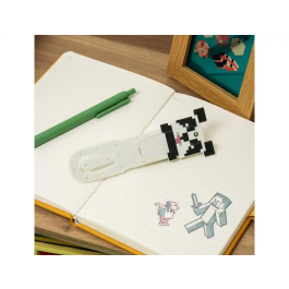 Wondee Lámpara de Lectura Minecraft Panda LED, Inspirada en Videojuego, Accesorio Oficial para Fans