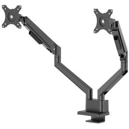 Neomounts DS70-250BL2 Soporte de Mesa para 2 Monitores de 17-32" hasta 9kg, Resorte de Gas, Pinza/Atornillado, Negro