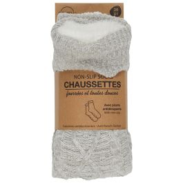 Par Calcetines Sherpa Gris Sensly